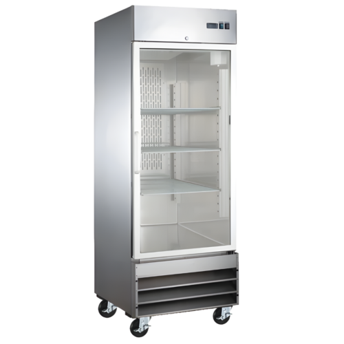 Refrigerador 1 puerta de cristal marca Icehaus (RV-1PC-SS-01)