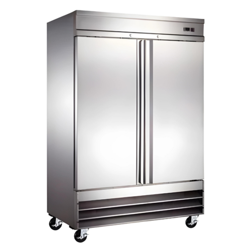 Refrigerador 2 puertaS solidas marca Icehaus (RV-2PS-SS-01)
