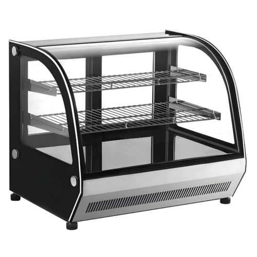 Vitrina Exhibidora De Cristal Curvo, Capacidad De 190 Litros Marca Migsa (GN-1200CT)