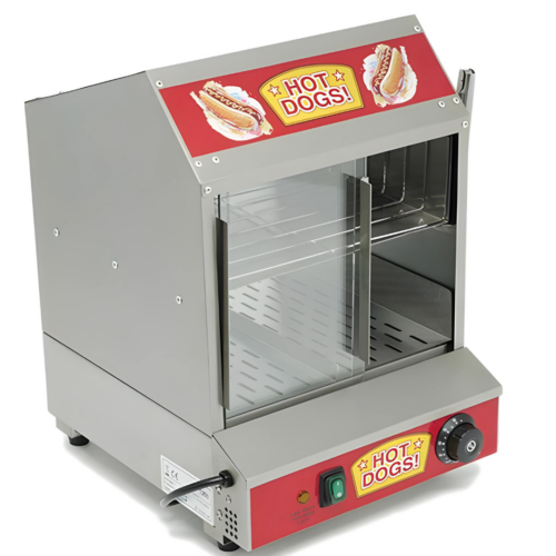 Cocedor De Salchichas Y Calentador De Pan A Vapor Tipo Casita Marca Migsa (HD-1200)