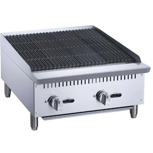 Asador Comercial a Gas de 2 Quemadores Radiante Marca Migsa (RFS-24-MG)