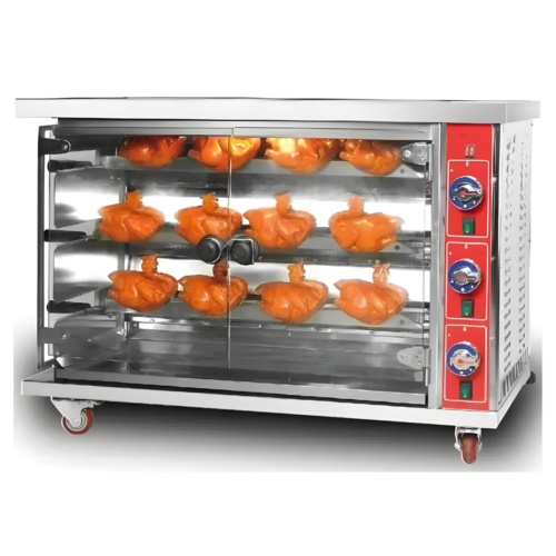 Rostizador de Pollos a Gas de 3 Varillas "12-15 Pollos" Marca Migsa (WE31)