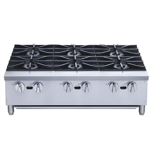 Parrilla Comercial a Gas de 6 Quemadores Marca Migsa (XRB-6-MG)